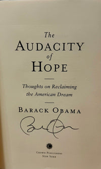 The Audacity of Hope - Signed
